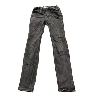 Abercrombie Kids Skinny Jeans Girls 13/14 Long Black Washed Adjustable Waist
